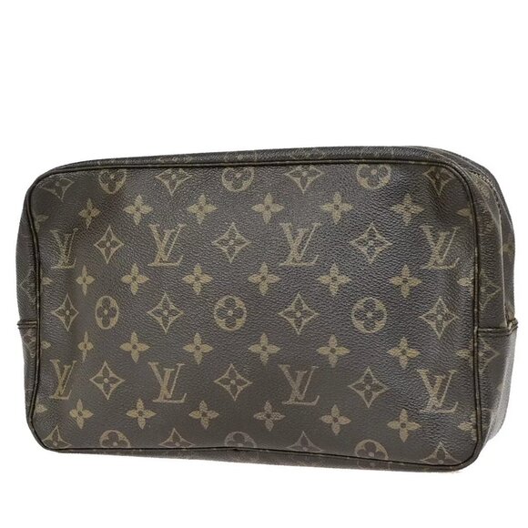 LOUIS VUITTON Trousse Toilette 28 Clutch Hand Bag Monogram Brown M47522 69ED214 - Picture 1 of 14